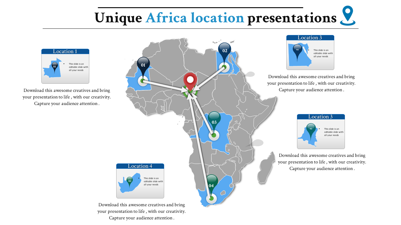 map presentation powerpoint-Africa-maps-4-blue